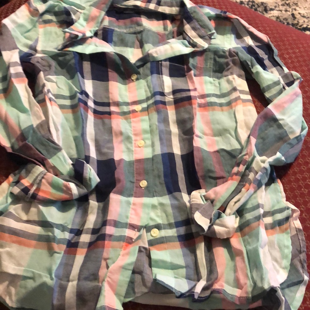 🍂Old navy classic plaid size xs top